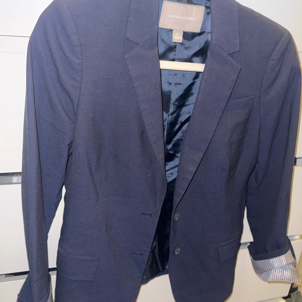 Banana Republic Men's Dark Blue Blazer